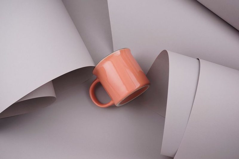 Taza Grande Triángulos Abstractos